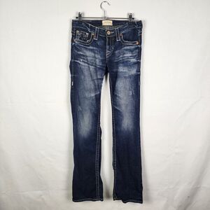 Big Star Jeans Remy Boot Low Rise Fit Western Blue Denim Womens 27L Long Y2K